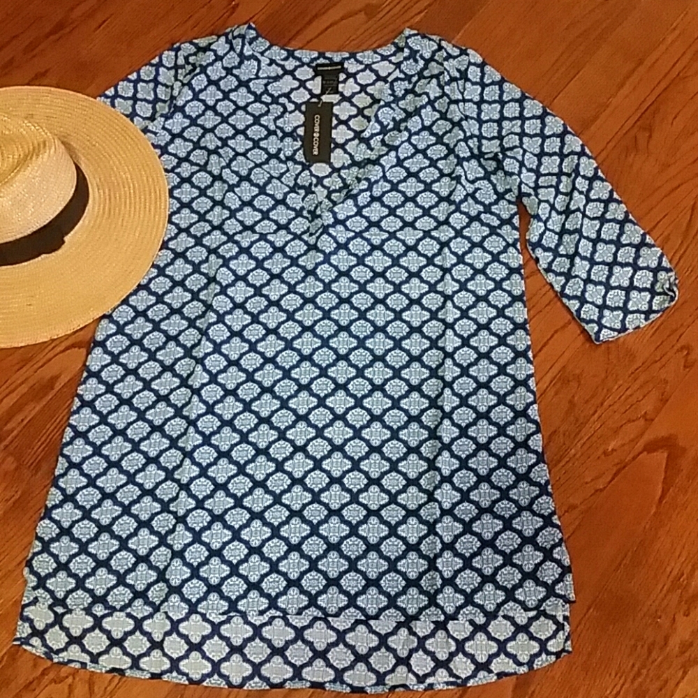 Cover to Cover Size Large Lightweight Swimsuit Cover-up NEW